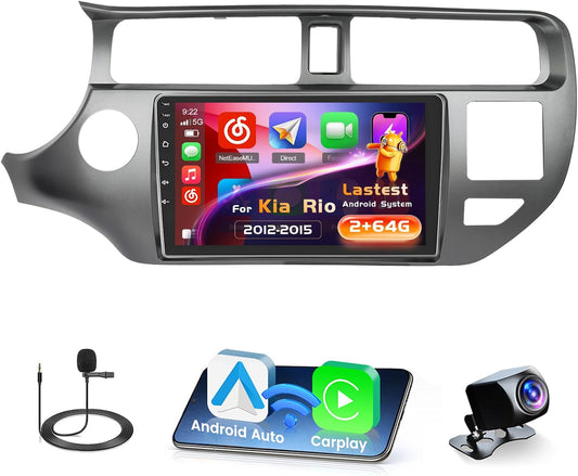 <font dir="auto" style="vertical-align: inherit;"><font dir="auto" style="vertical-align: inherit;">        Radio for Kia Rio 2012-2015 Android 15 2+64G with Wireless CarPlay Android Auto, 9 inch screen with EQ 26UI FM RDS GPS Bluetooth WiFi SWC AHD rear