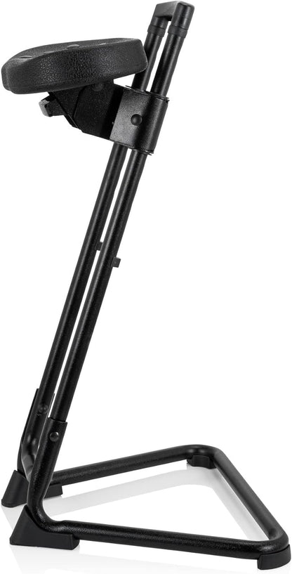 hjh OFFICE 830010 Stahulp TOP Work 32 hardschuim/metaal werkkruk staande stoel ergonomisch, hoogte en helling verstelbaar