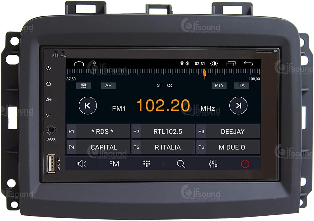 Specifieke autoradio voor Fiat 500L restyling Android GPS Bluetooth WiFi USB DAB+ Touchscreen 6.2" 4core Carplay AndroidAuto