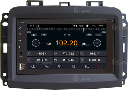 Specifieke autoradio voor Fiat 500L restyling Android GPS Bluetooth WiFi USB DAB+ Touchscreen 6.2" 4core Carplay AndroidAuto