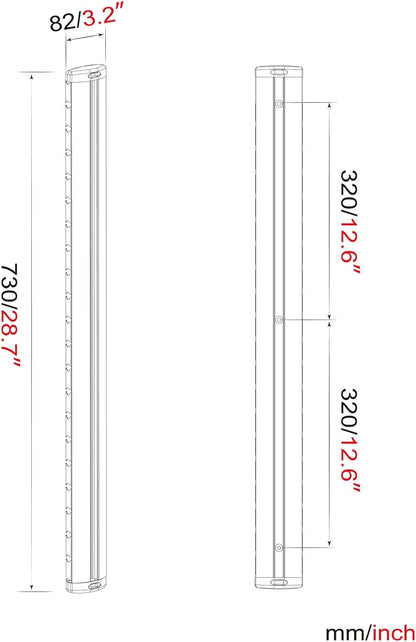 HFTEK FY02WS Monitorhouder, wandhouder voor schermen van 13 tot 34 inch met VESA75 / 100 - toetsenbordhouder met gasveer arm