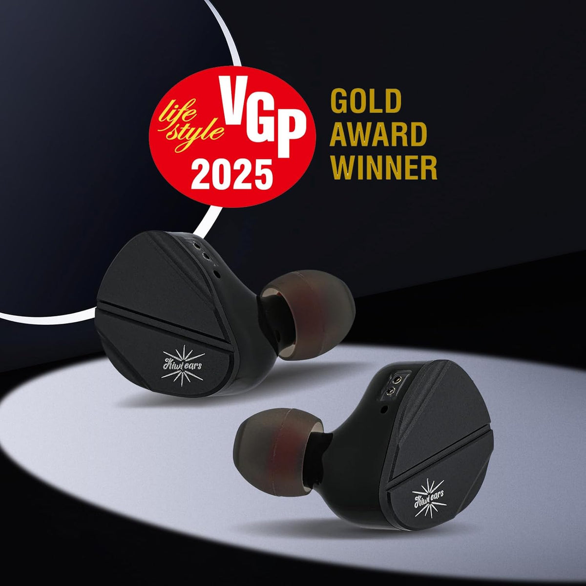 Linsoul Kiwi Ears Canta in Ear Monitor, 1DD+2Planar Hybride Oortelefoon, Gaming Earbuds, HiFi Bedrade IEM, met Afneembare IEM Kabel voor Muzikant Audiofiel