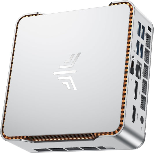 NiPoGi Pinova P2 Mini PC W-11 Pro ΑΜD Ryzen 3300U (tot 3,50GHz) 16GB DDR4 1024GB M.2 SSD, Mini Desktop Computer voor Kantoor/School/Thuis, Triple 4K, HDMI 2.0, DP, Type-C, Dubbele WiFi, 28W TDP