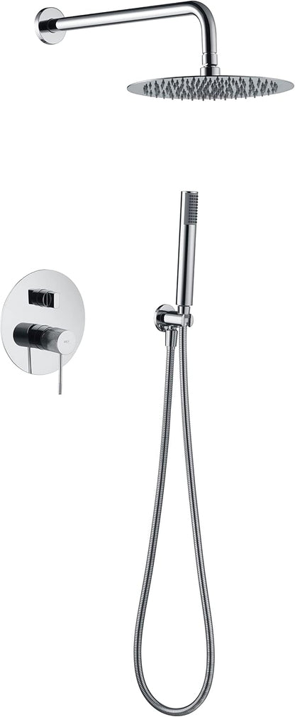 Douche Set – Douchekop – Mengkraan – Handdouche – Regendouche – 2-Weg Bediening – Verchroomd Metaal