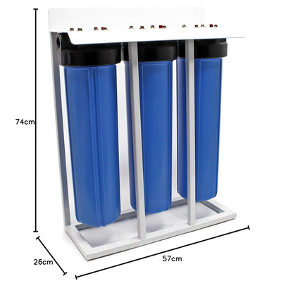 Naturewater NW-BRL03-LS3 3-traps filter 32,89 mm (1") PP-patroon filterelement actiefkoolfilter