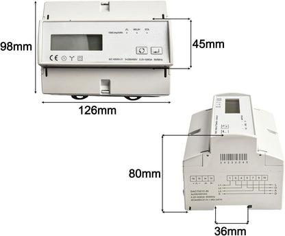 Smart WiFi Elektrische Meter 3 Fase 0.25A-80A Solar PV Bi Richting Twee Manier voor Tuya Intelligente Energie Meter Stroomverbruik Monitor