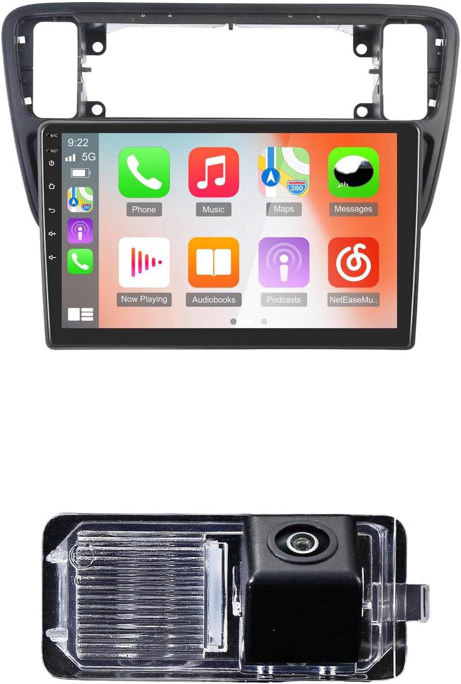Autoradio met GPS Navi + AHD achteruitrijcamera voor VW UP! e-up! e-Load Up 121 122 123 BL1 BL2 BL3/Seat lbiza lV4 IV IV IV ST Sportcoupe 6J 6J1 6J5 6P1 6P5/citigo E-Citigo/Seat MII e-MIKE I KF