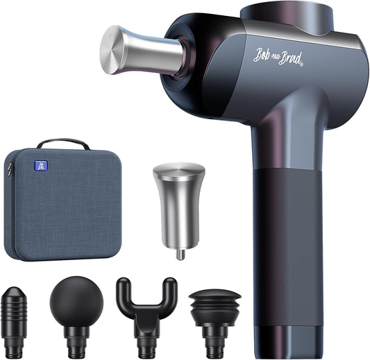 Bob and Brad X6 Pro Massagepistool met 11 mm Amplitude en Metalen Massagekop, Massage Gun Spiermassagepistool Diep Weefsel Elektrisch Massageapparaat voor Atleten Spier Ontspanning, Cadeau