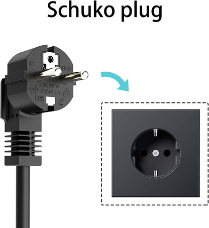 <font dir="auto" style="vertical-align: inherit;"><font dir="auto" style="vertical-align: inherit;">        EV Charger Type 2 Schuko Portable Wallbox with Carrying Bag for All Electric Vehicles & Plug-in Hybrid Cars 3.6kW 10/13/16Amp 6 Meter Single Phase
