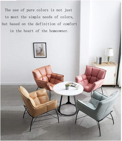 Simple and bright luxury creative single armchair bedroom lazy leisure living room balcony reading small sofa - QUORE