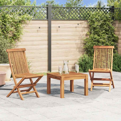 Teak Tuinstoelen – Klapstoelen – Tuinstoelen – Vouwstoelen – Outdoor Stoelen – Set Van 2 – Duurzaam En Weerbestendig – Comfortabele Zithoogte