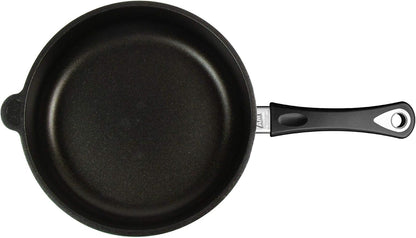 AMT Gastroguss Frying pan, 28 cm diameter, 7 cm high, sturdy handle, suitable for induction, Lotan® non-stick coating, cast iron pan (cast aluminium), AMZN-I-728 - QUORE