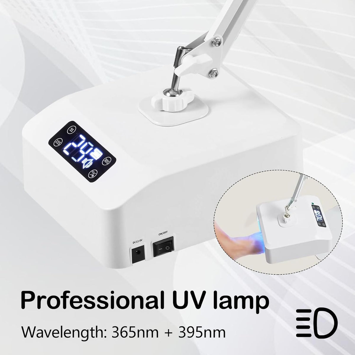 Nagellamp Voor Gelnagels – UV-Nagellamp – Gellamp – UV-Voetlamp – Voetnagellamp – 78 W – Draadloos Oplaadbaar