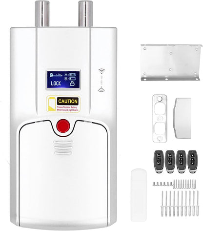 Deurslotkit - Smart Deurslot met 4 Afstandsbedieningen, Draadloos Onzichtbaar Slot Inbraakveilig voor TUYA, Bluetooth Afstandsbedieningsslot, Touch Unlock