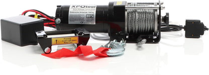 Elektrische kabellier 1587 kg – Motorlier – Treklier – Lier – Staalkabellier – 12 V, 1,5 pk motor – 10,5 m staalkabel