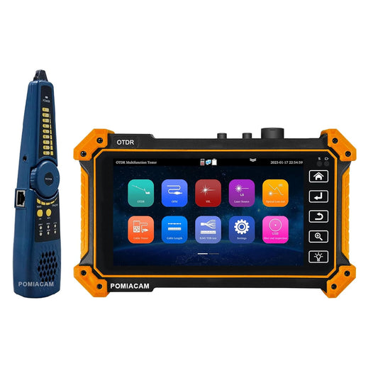 OTDR Vezel Optische Tester MOT-51C 1310/1550nm 26/24dB 5.5 "OLED Touchscreen Ingebouwde VFL OPM LS (Lichtbron) OLT (Optische Verlies Test) Gebeurteniskaart