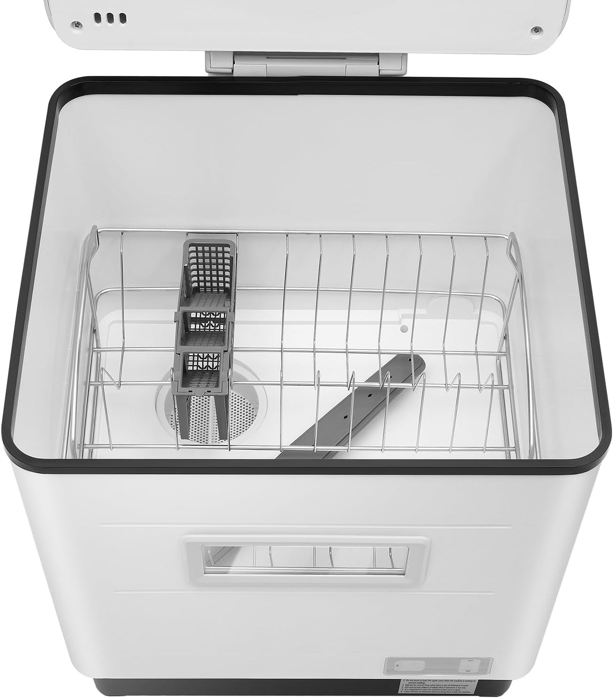 800W Stainless Steel Dishwasher | Exquisite Table Dishwasher, Working Temperature 70°C | 360° Water Rotation Spray Dishwasher | Freestanding Dishwasher Small Dishwasher