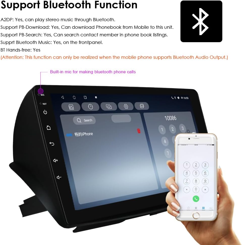 Ossuret Autoradio voor Citroen C2/C3 (2002-2006), 9 Inch Android 13 Aanraakscherm 2+32GB GPS Navigatie met Carplay Android Auto WiFi Bluetooth Stuurwielbediening DSP USB