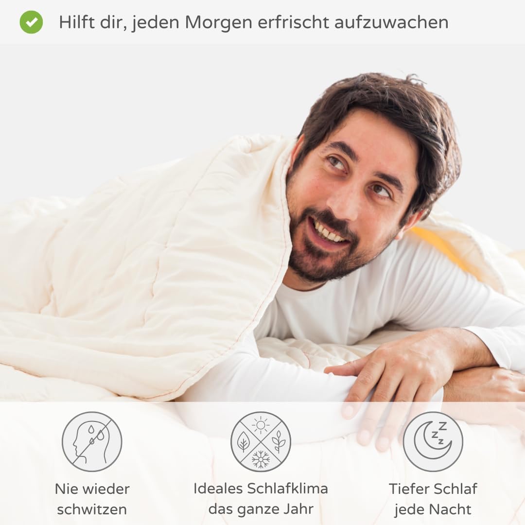 Premium Wol Deken – Zachte en Warme Swisswool, Perfect voor 4 Seizoenen