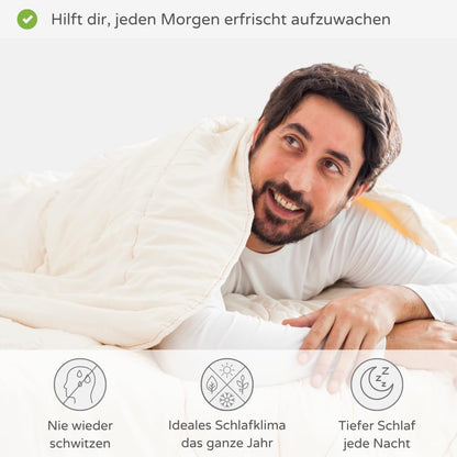 Premium Wol Deken – Zachte en Warme Swisswool, Perfect voor 4 Seizoenen