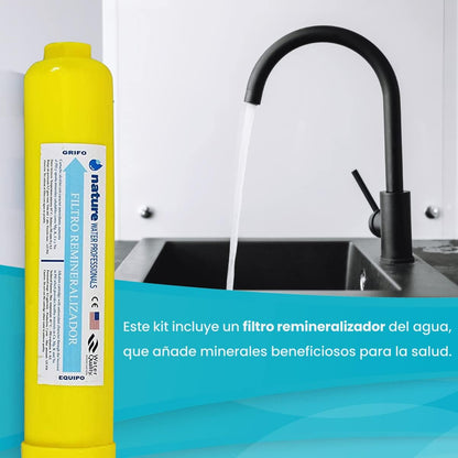 Reverse osmosis systems - osmosis set with 6 levels, capacity 5 l, incl. 50 GPD Vontron membrane, pump and filter Nature Water Professionals - QUORE