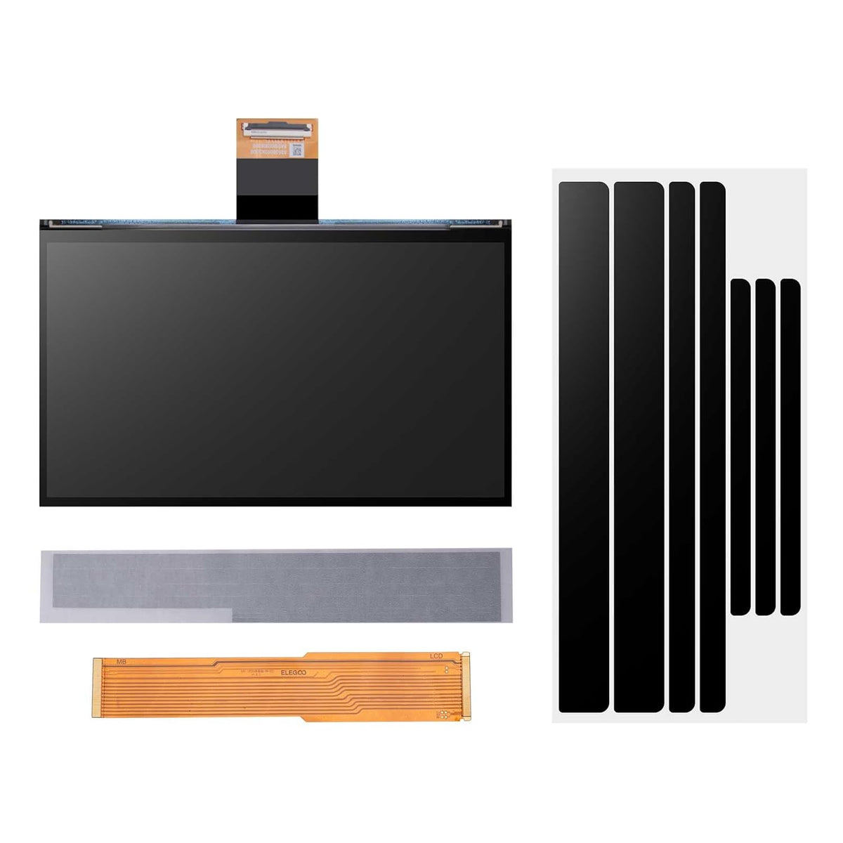 ELEGOO 10 inch 12K monochroom lcd-scherm voor Saturn 4 en Saturn 4 Ultra Resin 3D-printer, met hoge resolutie van 11520 x 5120 en robuuste 9H-gehard glasprotector
