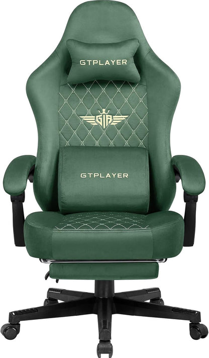 Gamingstoel – Gamestoel – Gaming Chair – Bureaustoel – PC Stoel – Ademend Stof – Verstelbare Voetensteun – Max 150 kg