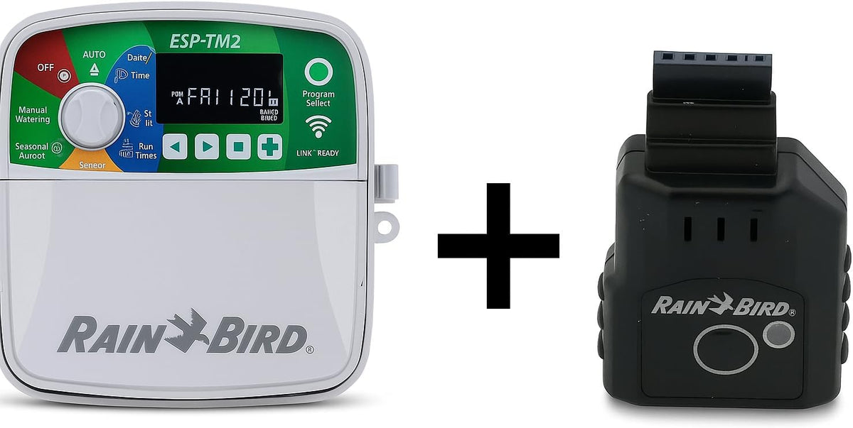 Rain Bird ESP-TM2 4-zone binnenirrigatieset + LNK2 wifi-module - professioneel compleet pakket
