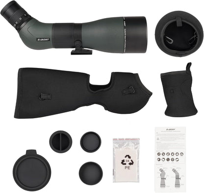 Svbony SA401 APO Spotting Scope 20-60x85, Double ED Glass Spotting Scopes Precise Focus, Waterdichte Mistbestendige Hoekige Telescoop Monoculair