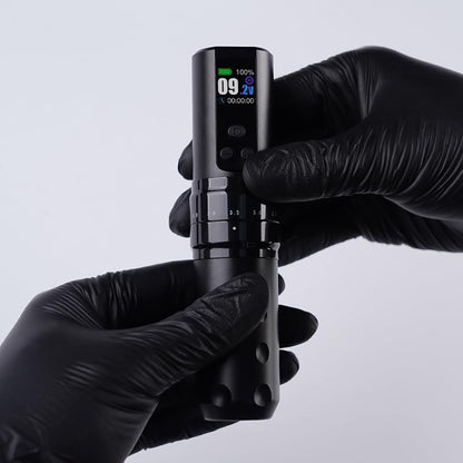 Mast Tattoo Fold2 Pro Wireless Tattoo Gun Rotary Pen Machine, Powerful Motor by Mcore, Smart Display, 7 Strokes Length for Pro Artists (set)