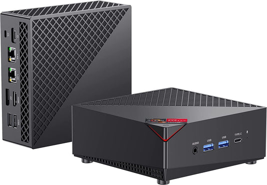 ACEMAGICIAN AM06Pro Mini-pc, AMD Ryzen 7 7730U processor (8C/16T, tot 4,5 GHz), 32 GB DDR4, 1 TB M.2 SSD, Windows 11 Pro, mini-pc met 4K Triple Display, Type-C, Dual Ethernet, WiFi 6, BT 5.2