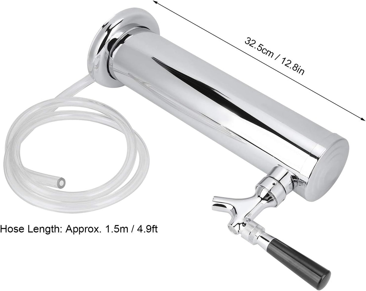 Enkele Kraan Tapbier Toren, RVS Bier Toren Kraan Dispenser Kegerator Toren Kit Voor Thuis Brouwen