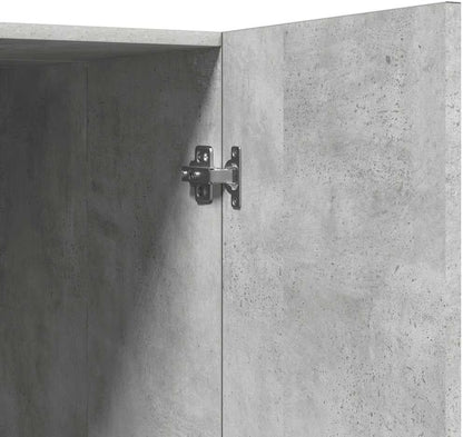 Wasmachinekast – Wasmachine Meubel – Bijkeuken Kast – Badkamer Kast – Wasruimte Meubel – Betongrijs – 70,5x71,5x91,5 cm – Vochtbestendig Spaanplaat