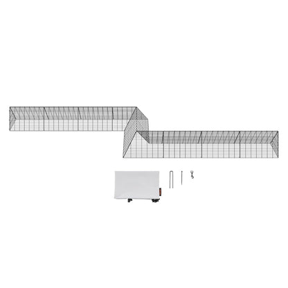 VEVOR Chicken coop with corner frame, 730 x 200 x 61.5 cm, suitable for ducks, rabbits, poultry cage - QUORE