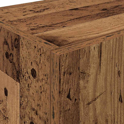 Keukenkast – Wandkast – Opbergkast – Kast – Keukenmeubel – Rustieke Oude Houtlook – Verstelbare Planken – Wandmontage 60x50x180 cm