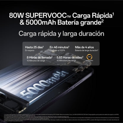 OPPO Reno12 Pro 5G Smartphone met IA, 24 GB (12 GB + 12 GB + 512 GB, 3D-AMOLED-display, 17,9 cm (6,7 inch), camera 50 + 8 + 50 MP, Android, 4K-video, batterij 5000 mAh, snel opladen 80 W, Nebula Black