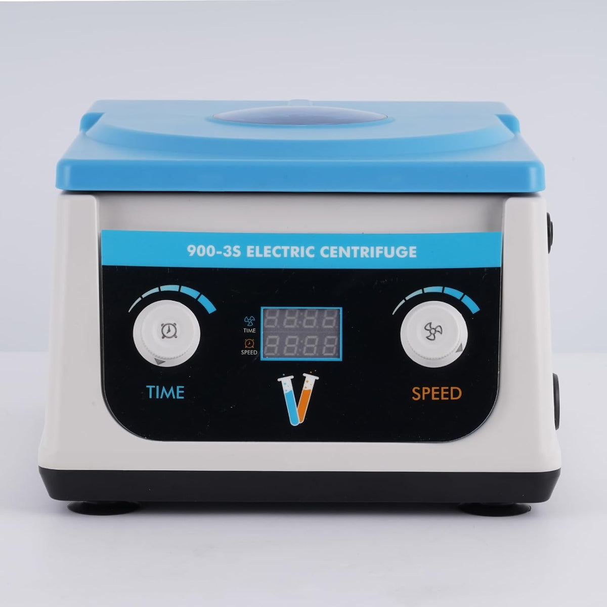 YUCHENGTECH Laboratorium Tafelcentrifuge Lage Snelheid met Digital LCD-scherm 4000 rpm Rotor 6x15ml Timer 0-99 min 1878xg Afmetingen voor Buizen 5/7/10ml