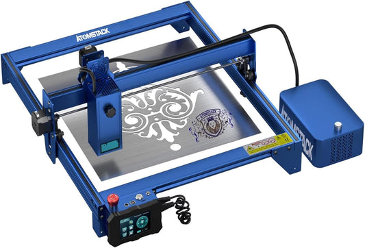 Lasergraveermachine – Lasercutter, graveermachine, laser snijmachine, graveer en snijmachine – 20 W laservermogen – Offline bediening via touchscreen en app