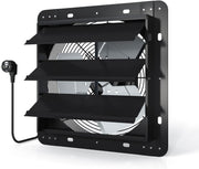 Afvoerventilator - Ventilator - Afzuigventilator - met Touchpad-bediening - voor Verwarming - Koeling - Booster - Groeitenten - Hydroculturen - Thuisgebruik Ventilatie - 300 mm - 32 x 5 x 26.2 cm - Zwart