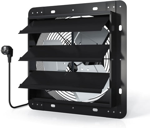 Afvoerventilator - Ventilator - Afzuigventilator - met Touchpad-bediening - voor Verwarming - Koeling - Booster - Groeitenten - Hydroculturen - Thuisgebruik Ventilatie - 300 mm - 32 x 5 x 26.2 cm - Zwart