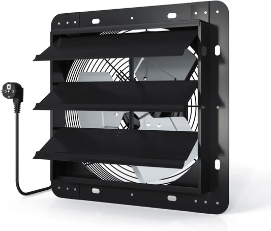 Aygrochy 350 mm afvoerventilator, afvoerluchtventilator voor verwarming, koeling, booster, groeitenten, hydroculturen, thuisgebruik, ventilatie en afzuigventilator.