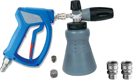 Foamkanon – Schuimkanon – Foam Gun – Schuimsproeier – Foam Cannon – Verstelbare Nozzle – 1 Liter Fles – Geschikt Voor Hogedrukreinigers