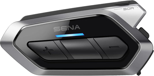 Sena 50R 3-Knoppen Motorfiets Bluetooth Headset w/Geluid door Harman Kardon Geïntegreerde Mesh Intercom Systeem Premium Microfoon & Speakers