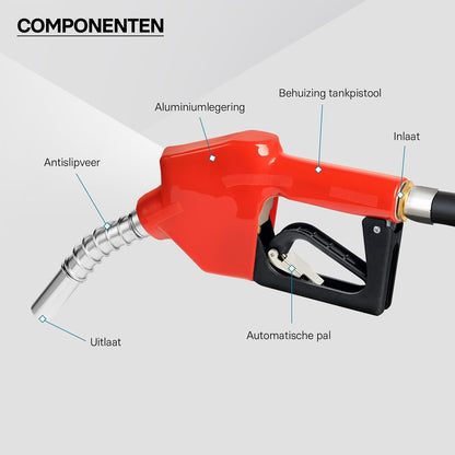 Dieselpomp – Brandstofpomp – Transferpomp – Stookoliepomp – Biodieselpomp – 12 V, 150 W, 40 L/min – Zelfaanzuigend