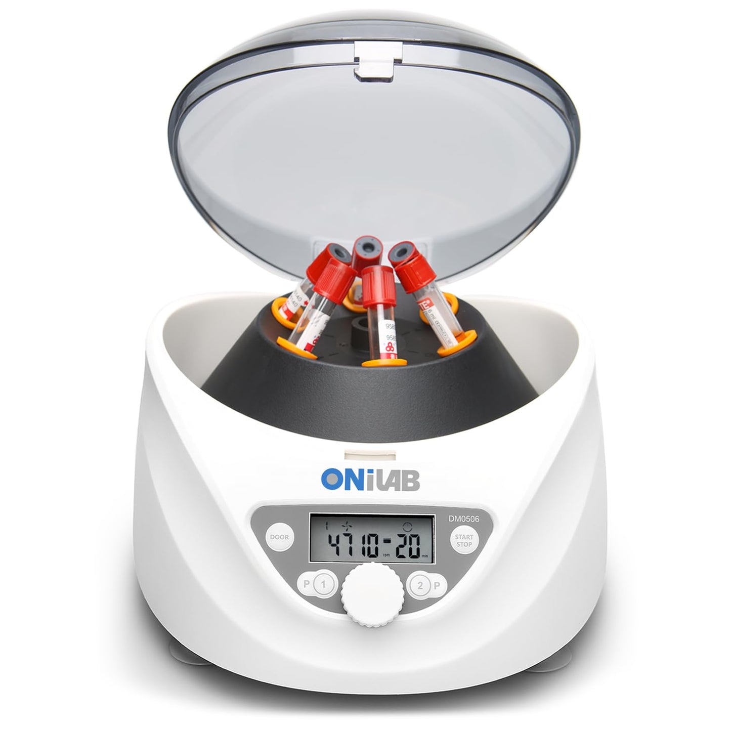 Laboratoriumcentrifuge – Labcentrifuge, Tafelcentrifuge, Centrifuge, Tafelmodel – Voor 6 Buizen 15/10/7/1,5-5 Ml – LCD-Display, Timer 30 Sec Tot 99 Min, 300 Tot 5000 Rpm