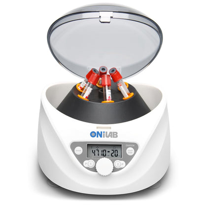 Laboratoriumcentrifuge – Labcentrifuge, Tafelcentrifuge, Centrifuge, Tafelmodel – Voor 6 Buizen 15/10/7/1,5-5 Ml – LCD-Display, Timer 30 Sec Tot 99 Min, 300 Tot 5000 Rpm