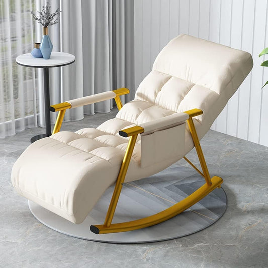 Schommelstoel – Relaxfauteuil – Wiegstoel – Schommelzetel – Fauteuil – Ergonomisch Design – Ademende Stoffering – Metaal Frame – 96x59x83 cm