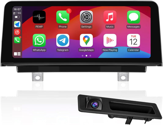 Linux CarPlay Android Auto Scherm – Touchscreen Monitor Display Unit – Multimedia Interface – Navigatie Scherm – 720P AHD Achteruitrijcamera – Draadloos & Bedraad CarPlay