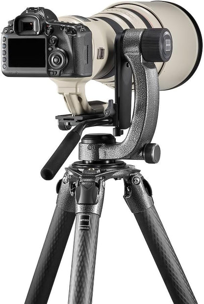 Gitzo vloeistofsteunkop, steunkop met vloeistofpatroon, met Whip-Pan voor bewegingscontrole, compatibel met Systematische en Mountaineer-statiefjes, voor fotografen en videografen