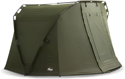 Lucx® Caracal Bivvy Vistent voor 1 tot 2 personen, karpertent, 295 x 290 x 165 cm, 10.000 mm waterkolom, campingtent
